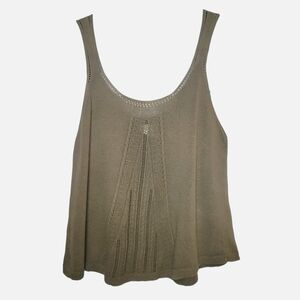 Guilty Knitwear Olive Knit Tank Top